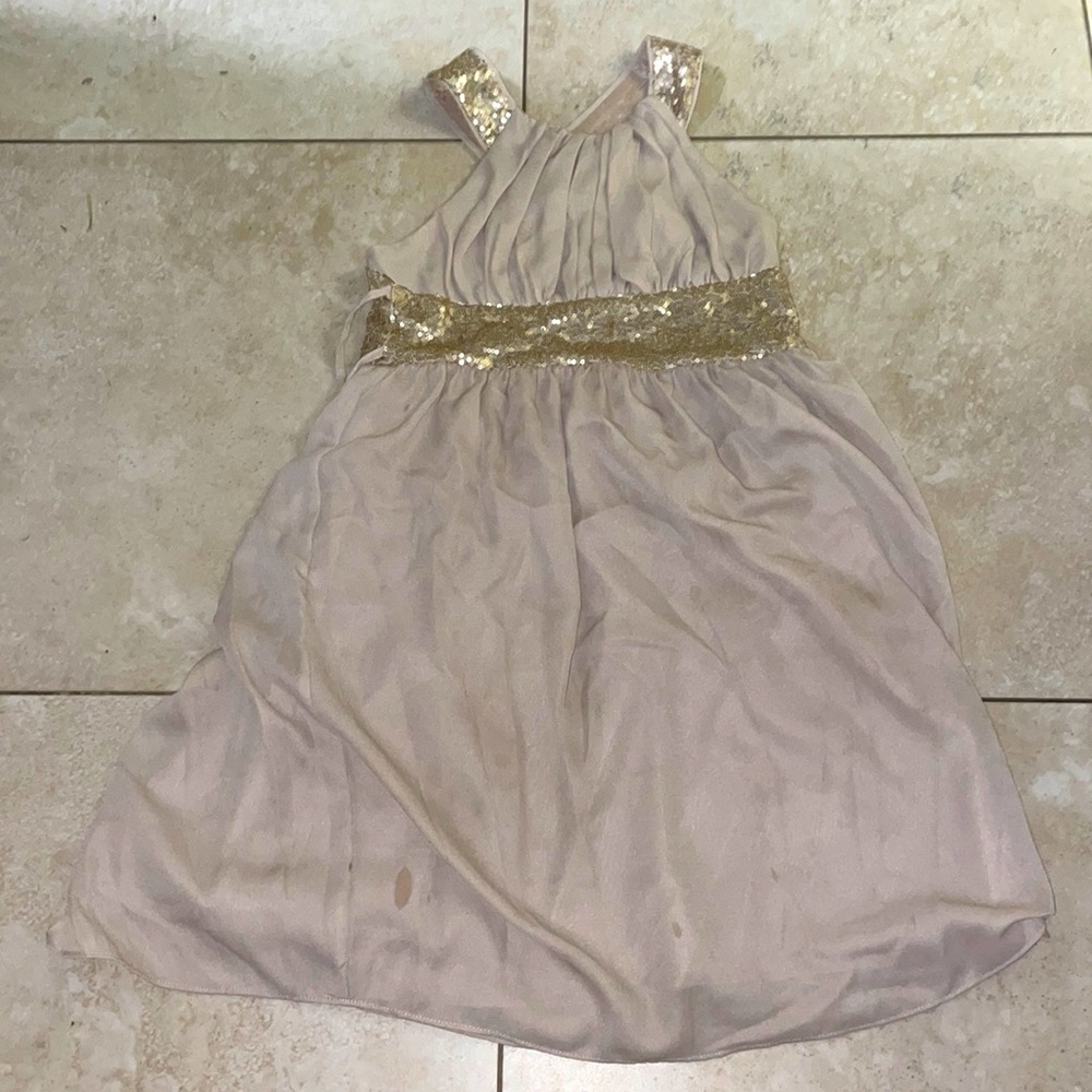 Lala & Erina gold dress